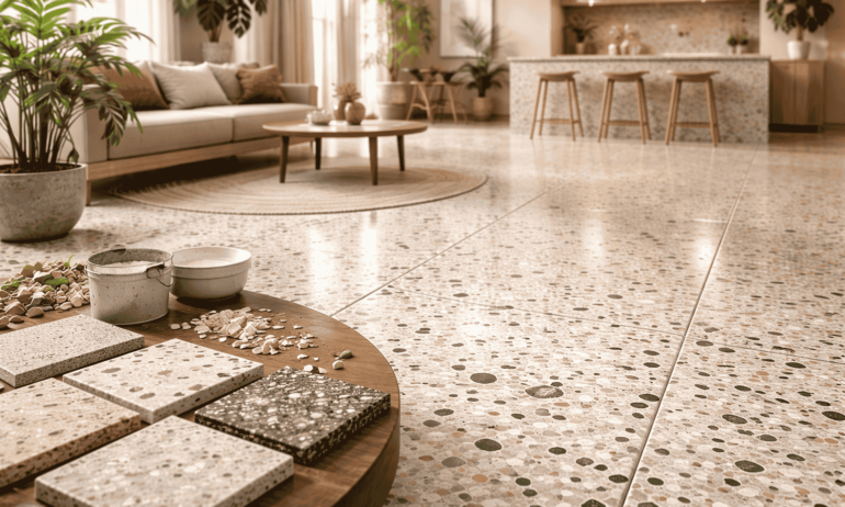 Terrazzo floor tiles: Design meeting long term value
