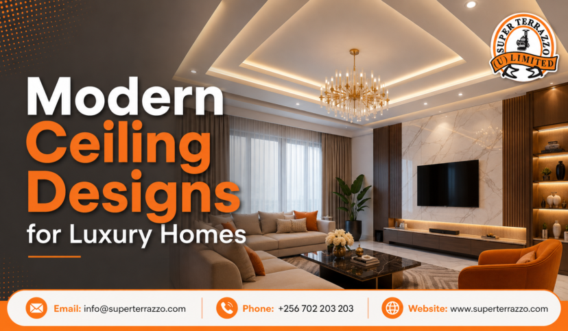 Modern Ceiling Designs for Luxury Homes | Super Terrazzo