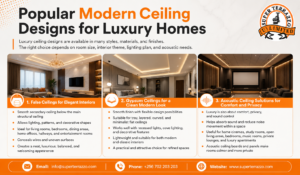 Popular Modern Ceiling Designs for Luxury Homes